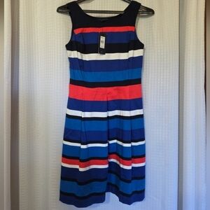 Tommy Hilfiger Striped Blue and Red Dress